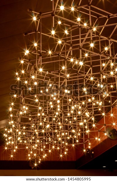 Hanging Lights Like Stars On Ceiling Stock Photo Edit Now