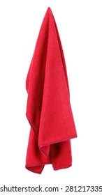 Hanging Red And Clean Towel