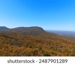 Hanging rock during autumn season