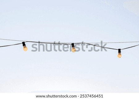 hanging string lights to illuminate.
