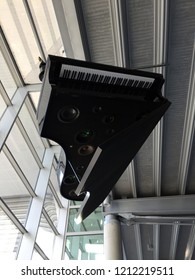 A Hanging Upside Down Piano Into The Poznan Airport (Poland)