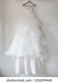 Hanging wedding dress or gown