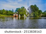 Hanley Park in Stoke-on-Trent, UK.