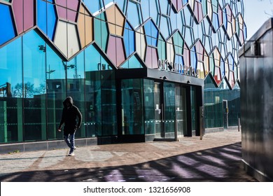 Hanley, Stoke On Trent, Staffordshire - 16th February 2019 - A Man Walks Past One Smithfield The Stoke On Trent City Council Offices In Hanley, The Potteries