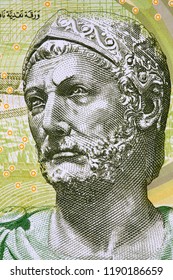 Hannibal Barca Portrait From Tunisian Money 
