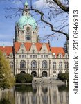 Hannover New Town Hall building, Germany. Neues Rathaus