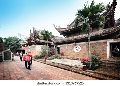 HaNoi, Thach That / VietNam - February 15th 2019 : Tay Phuong Pagoda - One Of The Most Ancient Pagoda In Viet Nam