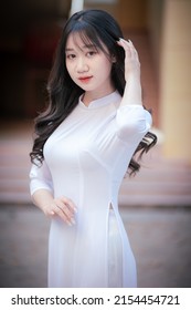 Hanoi, Hanoi  Vietnam - May 2, 2022:  Beautiful High School Girl In The Best Outfits For The Prom