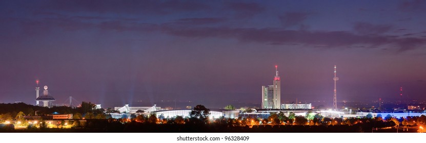 The Hanover Fairground Evening Panorama