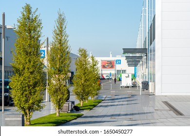 Hanover, Germany, Apr 28, 2017: Interiors Of The Exhibition Fairground, Hannover, Germany.