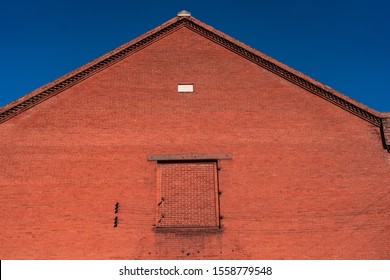 Hanover, PA USA - November 6, 2019: An Old Brick Warehouse Building.