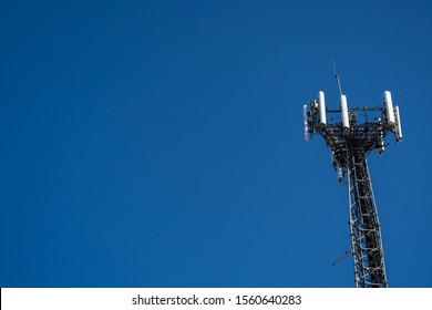 Hanover, PA USA - November 6, 2019: A Cell Phone Communication Tower In Downtown Hanover.