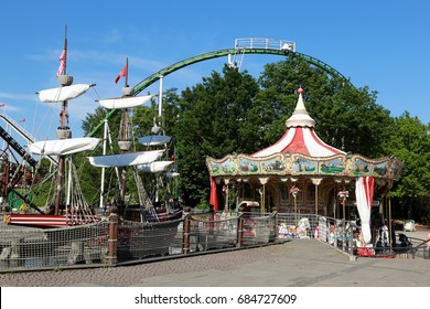 The Hansa Park, Germany - 05 June. Visiting The Hansa Park,  The Fifth Largest German  Amusement Park In Sierksdorf (Schleswig-Holstein) Off The Baltic Sea On 05 June 2016