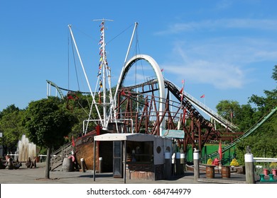 The Hansa Park, Germany - 05 June. Visiting The Hansa Park, The Fifth Largest German Amusement Park In Sierksdorf (Schleswig-Holstein) Off The Baltic Sea On 05 June 2016