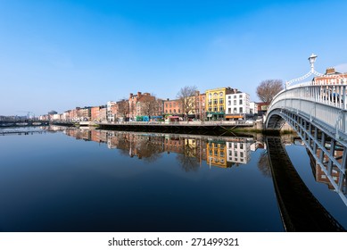 Ha'penny Bridge In Dublin