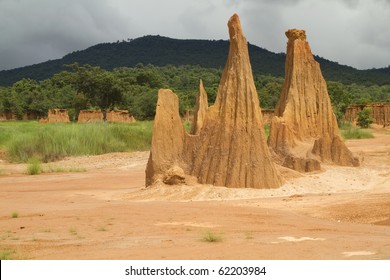 Happened From The Soil Erosion Of Rain And Wind Naturally, Lalu Thailand