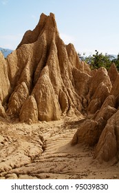 Happened From The Soil Erosion Of Rain And Wind Naturally, Nan,Thailand