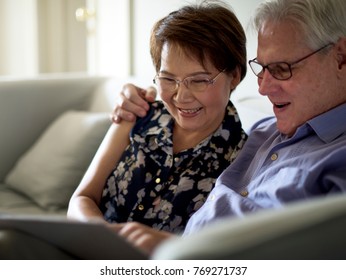 Happiness Elderly Couple