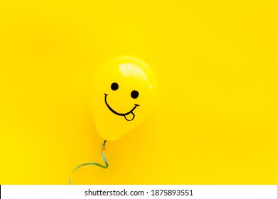 Happiness Emotions Painted On Ballon Positive Stock Photo 1875893551 ...
