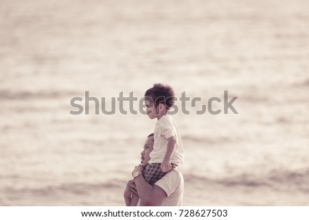 Similar – Image, Stock Photo Brothers II Joy Happy