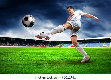 1,482 Soccer Stadium And Soccer Player Is Happy After Goal Images ...