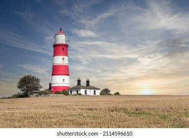 Happisburgh Lighthouse on Nth Norfolk Coast UK