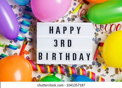 Royalty Free 3rd Birthday Stock Images Photos Vectors