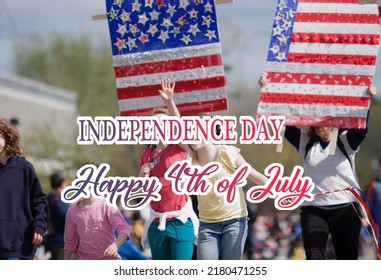 Happy 4th Of July, Birthday Of America, Independence Day Celebration, Parade, Girls