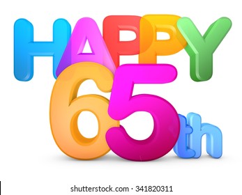 Happy Birthday 65 Clip Art