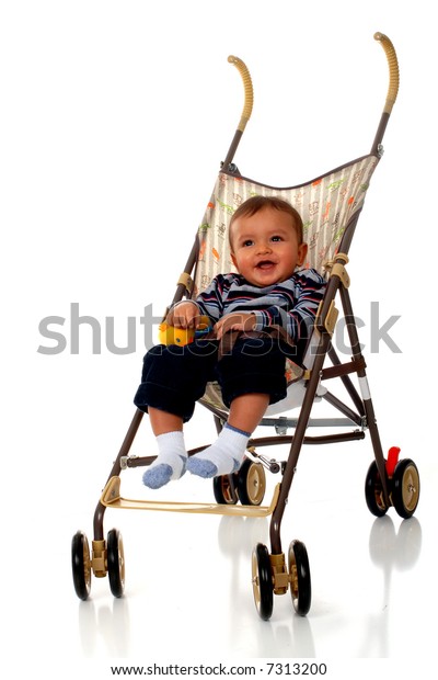 6 month old in stroller