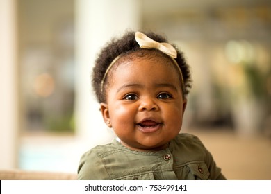 Happy African American Little Girl