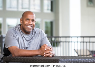 Happy African American Man Looking At The Camera