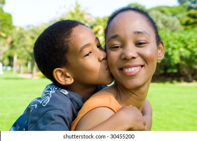 Happy African American Mother Son Stock Photo 30455200 | Shutterstock