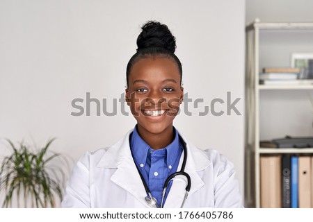 Similar – Image, Stock Photo Pretty female doctor in a geriatric clinic with elderly woman in wheelchair