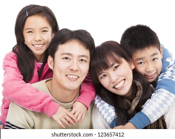 Happy Asian Family