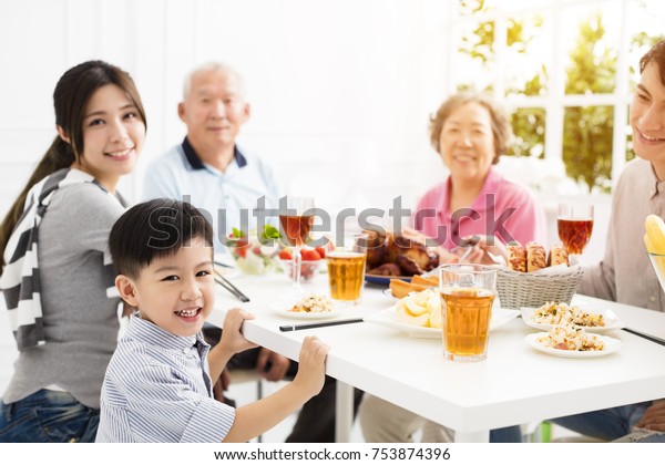 Happy Asian Family Having Home Stock Photo 753874396 | Shutterstock