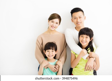 Happy Attractive Young  Family Portrait