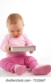 Happy Baby With Book