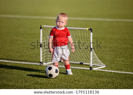 Similar – Image, Stock Photo Pampers-Liga / Direction training