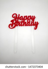 Happy Birthday Acrylic Cake Topper