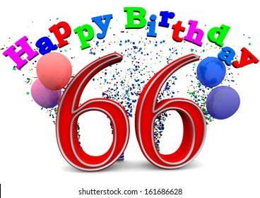 66 Birthday Images, Stock Photos & Vectors | Shutterstock