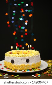 95,148 Birthday cake black background Images, Stock Photos & Vectors