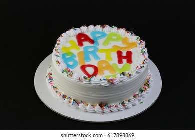 Happy Birthday Cake Happy Birthday Signconcept Stock Photo 612488255 ...