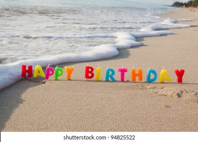 Happy Birthday Beach Images Stock Photos Vectors Shutterstock
