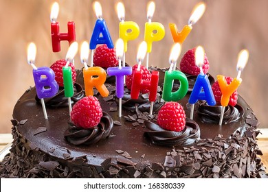 Chocolate Birthday Cake Images Stock Photos Vectors Shutterstock