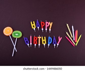 Happy Birthday Card Concept Colorful Stock Photo 1449486050 