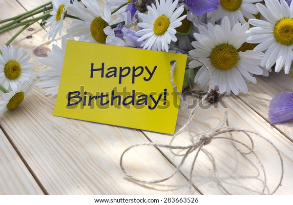 Happy Birthday Card Daisies Stock Photo 283663526 | Shutterstock