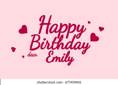 Happy Birthday Emily Stock Images, Royalty-Free Images & Vectors ...