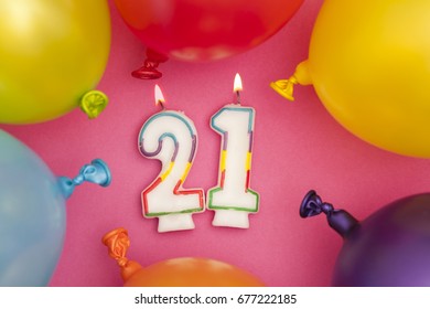 541 21 birthday candles Images, Stock Photos & Vectors | Shutterstock