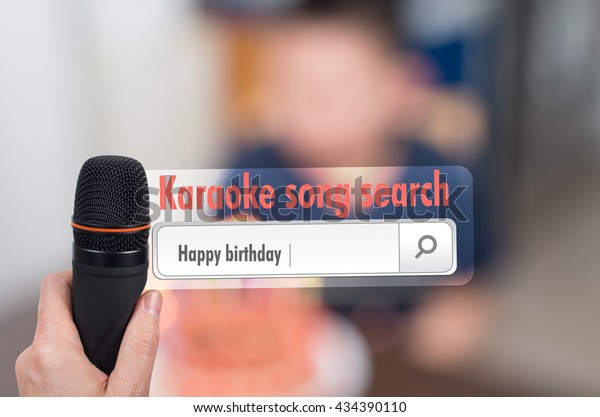 Happy Birthday Song Entered Karaoke System Stock Photo Edit Now